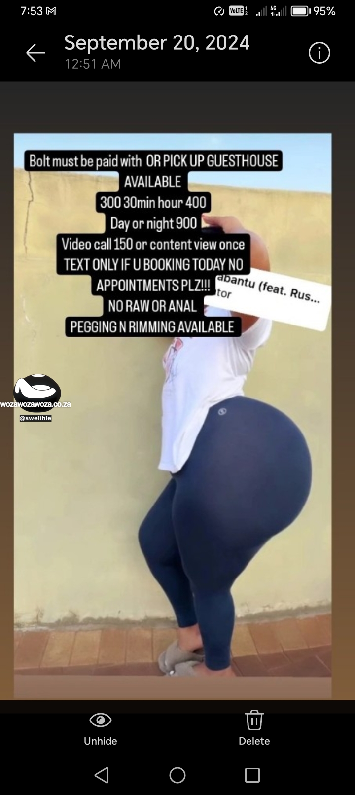 swelihle Straight Female escort in Soweto Highway, Diepkloof Zone 3, Diepkloof, South Africa public photo post